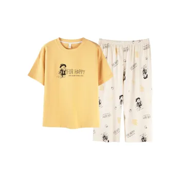 The Story Of The Flower Season Pajama Set Women's Ginger Yellow