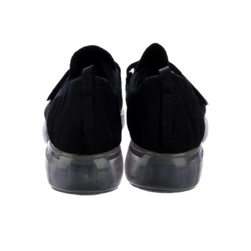 PRADA Cloudbust Rubber And Leather 'Black With Clear Sole' Women's-3
