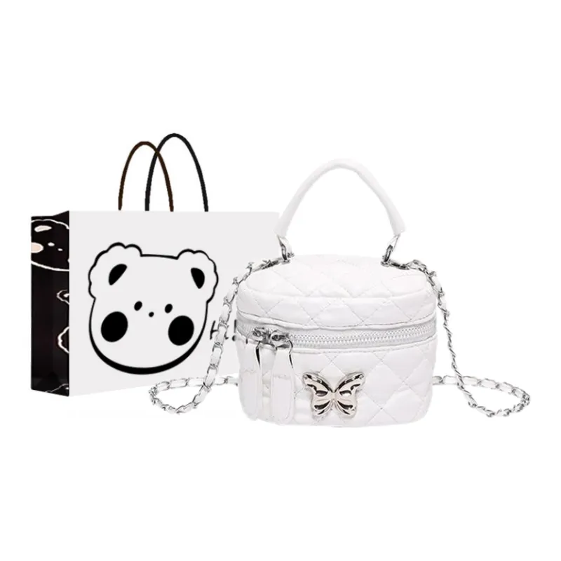 NX DOUGHNUT PU Handbag Regular Women's Black/White/Silver/Pink/Khaki-0