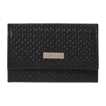 CALVIN KLEIN Genuine Leather Key Pouch Men's Black