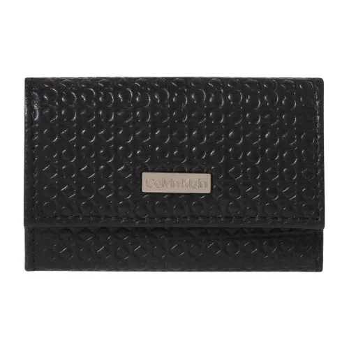 CALVIN KLEIN Genuine Leather Key Pouch Men's Black