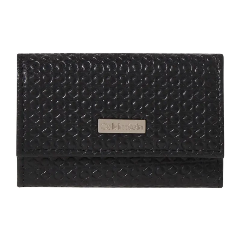 CALVIN KLEIN Genuine Leather Key Pouch Men's Black-0