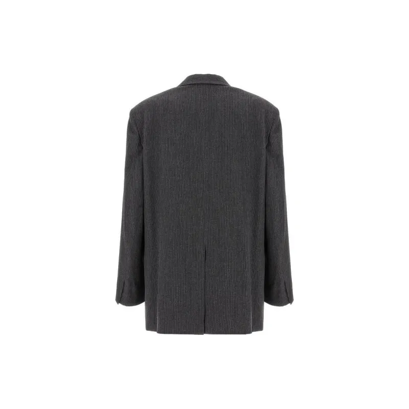 Fabiana Filippi Pinstriped Double Breasted Blazer-1