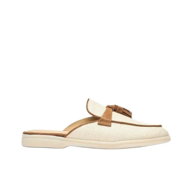 SCAROSSO Lucrezia Tassel Raffia Mules Women's-1