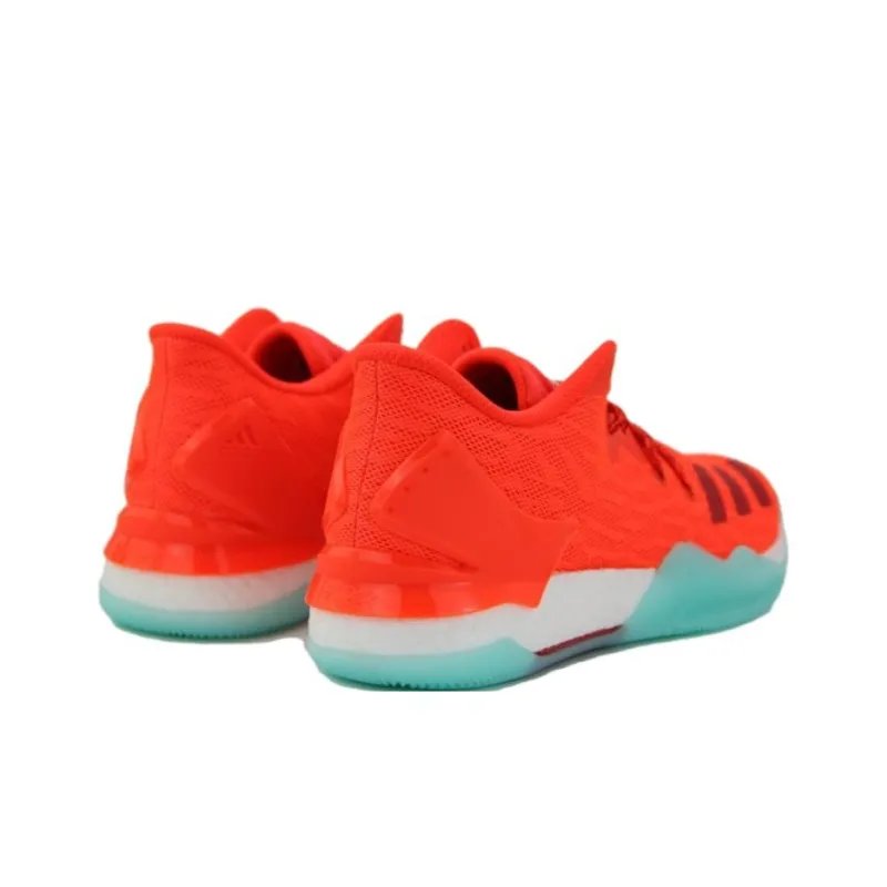 Adidas D Rose 7 Cushioning Anti Slip And Wear Resistant Low Top Basketball Shoes Men's Orange-3