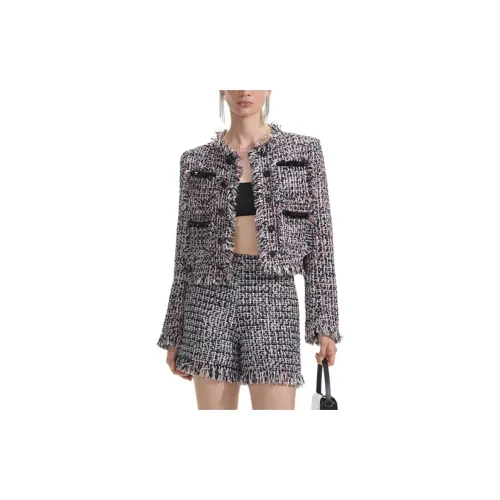 Self-portrait Jackets Women's Black Check