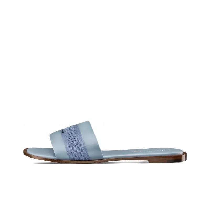 DIOR Slide Slippers Women's Light Blue-0