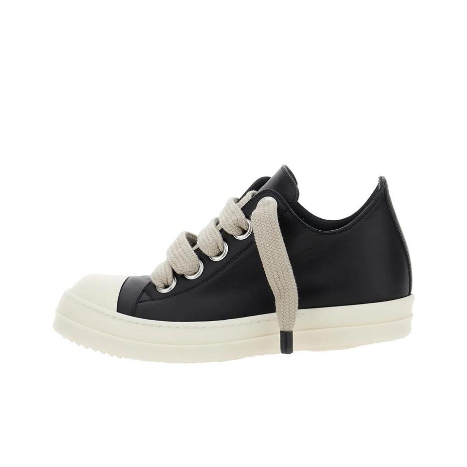 RICK OWENS Skateboard Shoes Men Low-Top Black - POIZON