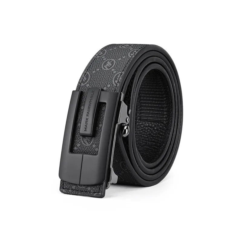 FAIRWHALE Pvc Leather Belts Men's Width 3.5CM-0