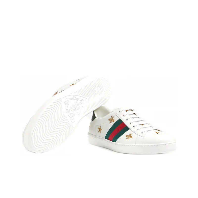 GUCCI Ace Embroidered 'Bees And Stars'-5
