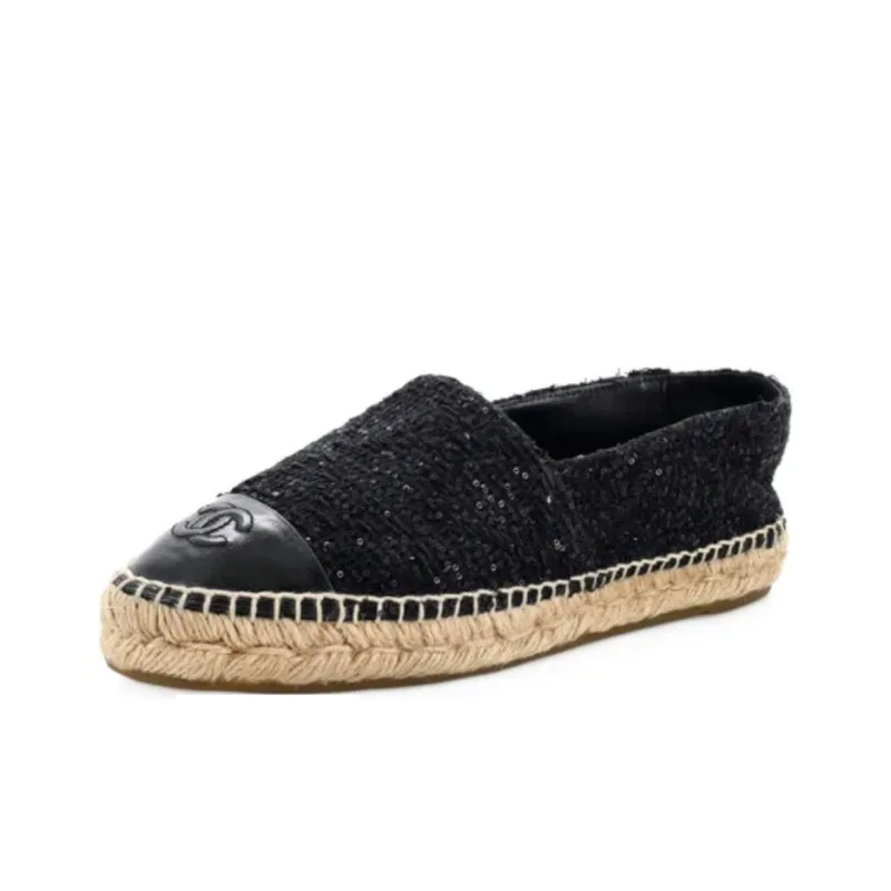 CHANEL Espadrilles Women's Black-2