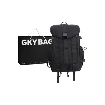 GKY Nylon Laptop Backpack Regular Unisex Black/Green/Orange/Brown