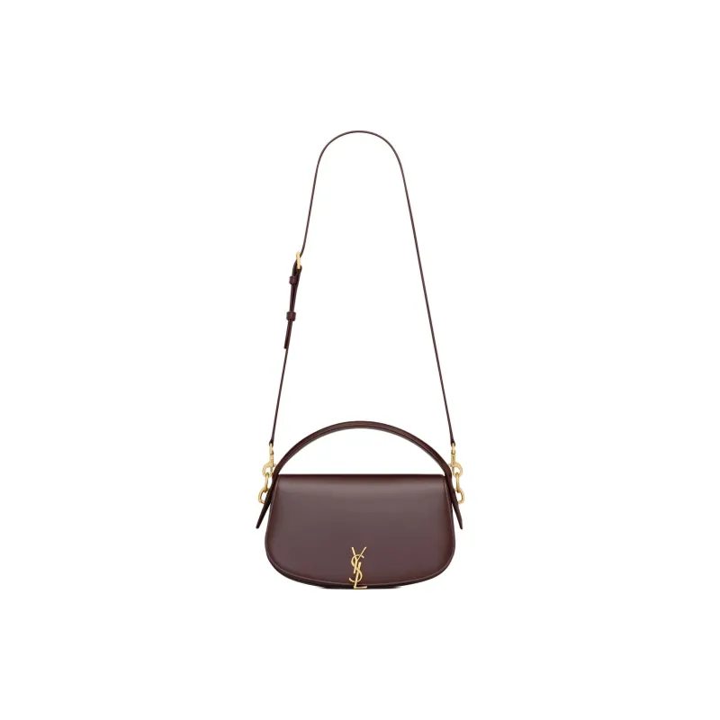 SAINT LAURENT Cow Leather Shoulder Bag, Crossbody Bag, Handbag Women's Grape-1