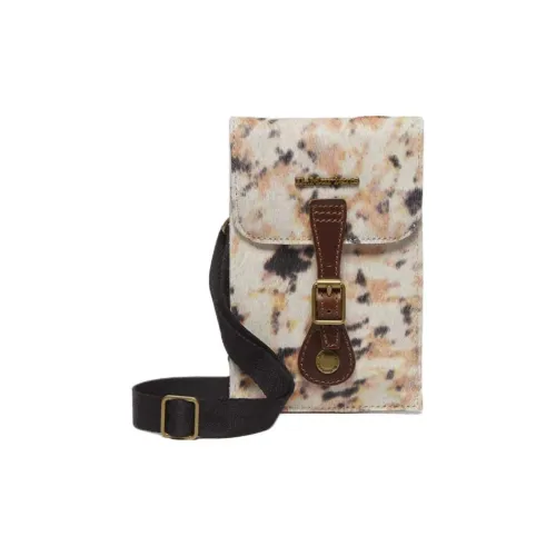 Dr.Martens Genuine Leather With Faux Leather Cell Phone Pouch Women's White & Multicolor