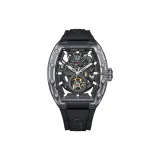 Black Case Black Dial Black Rubber Strap