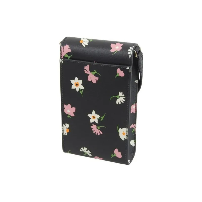 Kate Spade PVC Cell Phone Pouch Crossbody Bag Shoulder Bag Women's Black & Multicolor-3