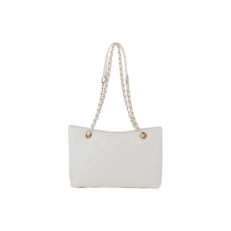 Carksky Genuine Leather Shoulder Bag Women's Black/White-5