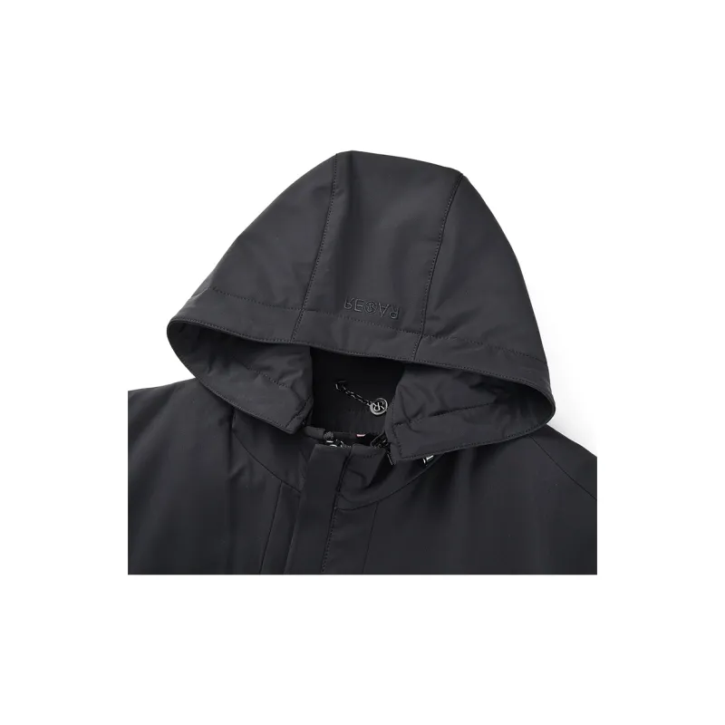RARE Nikol Parka Coat Men's Black-3