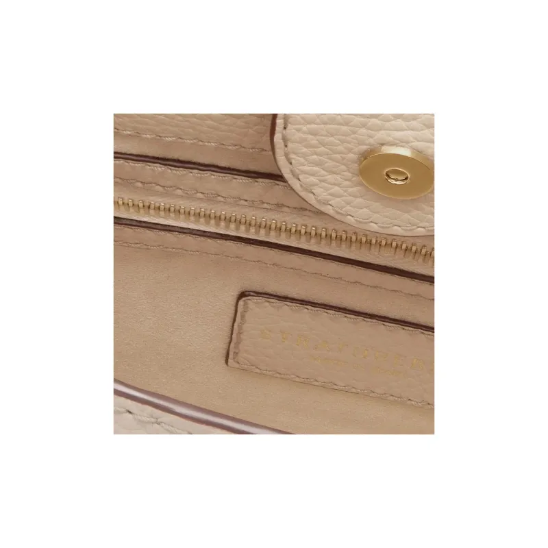Strathberry Grained Calfskin Bucket Bag Hobo Bag Handbag Shoulder Bag Women's Oatmeal Beige-3