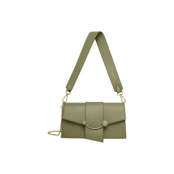 Strathberry Smooth Calf Leather Crossbody Bag Shoulder Bag Mini Women's Green