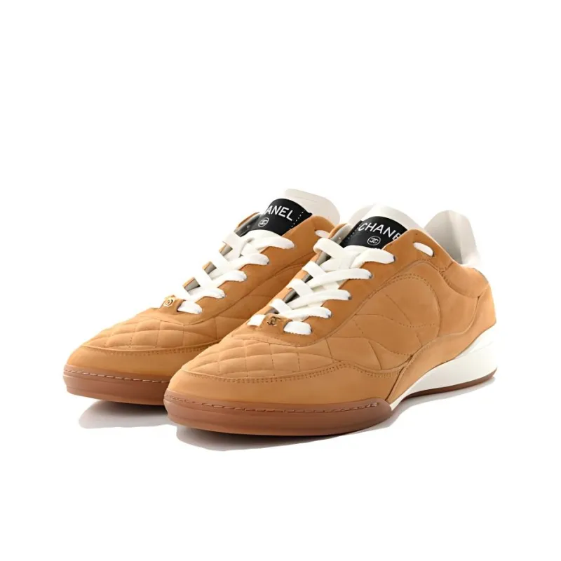 CHANEL Low Top Casual Shoes Women's Yellow-2