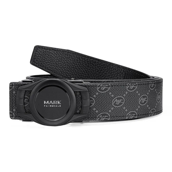 FAIRWHALE Pvc Leather Belts Men's Width 3.5CM-4
