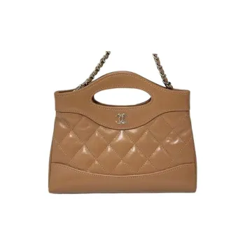 CHANEL Polished Lambskin Handbag, Shoulder Bag, Crossbody Bag Women's Brown