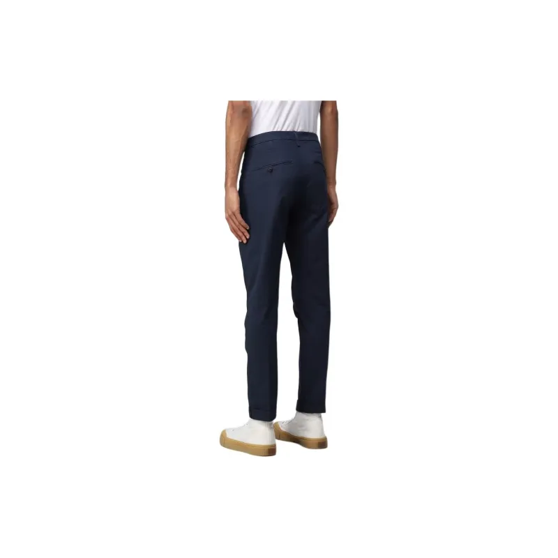 Dondup Mid Rise Straight Leg Trousers-1