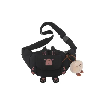 Parker Bear Nylon Sling Bag Unisex Multicolor