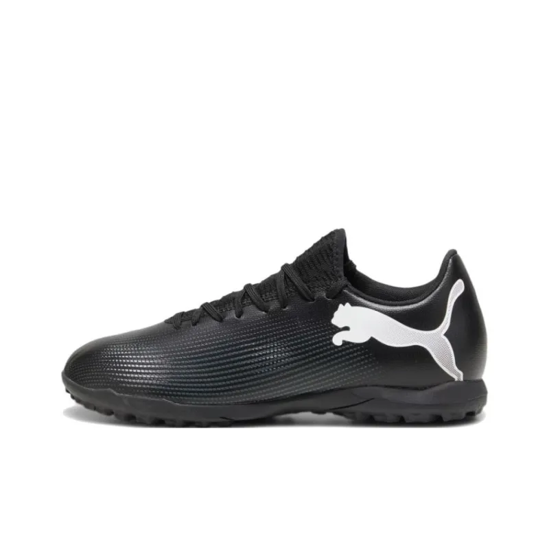 PUMA FUTURE 7 PLAY TT Rubber Broken Studs Anti Slip Wear Resistant Soccer Shoes Men's Black White-0