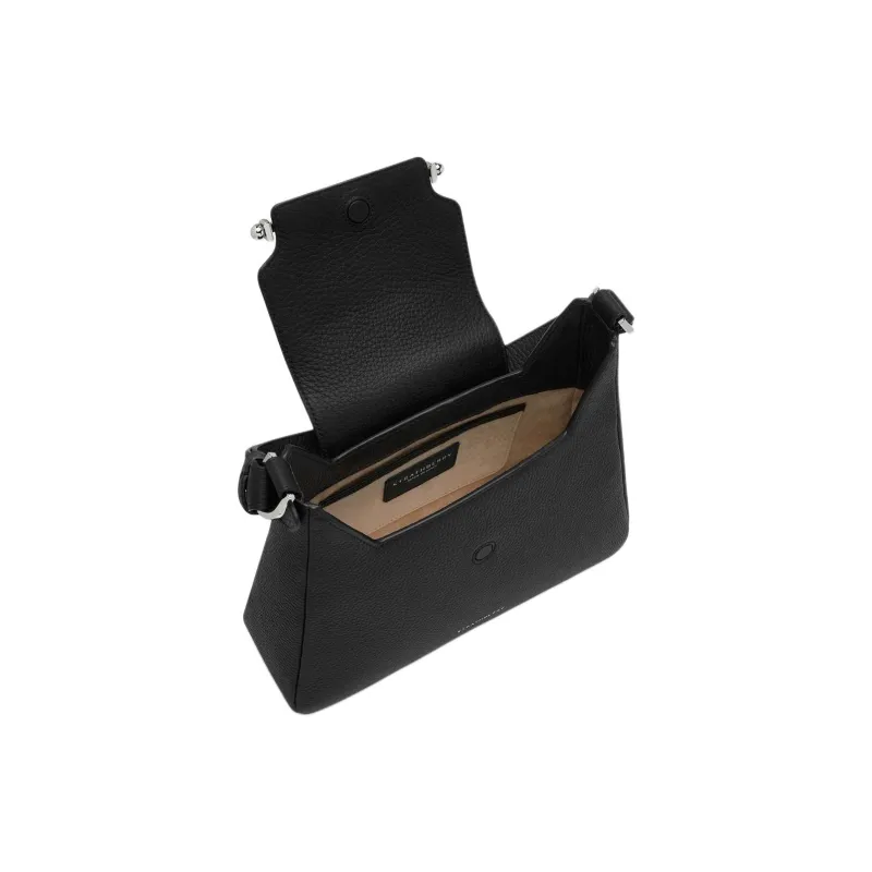 Strathberry Grained Calfskin Hobo Bag Handbag Shoulder Bag Women's Black-3
