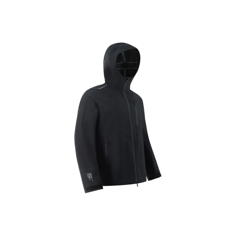 LiNing Windproof Outdoor Hiking Hard Shell Windbreaker Jacket Unisex Black-1