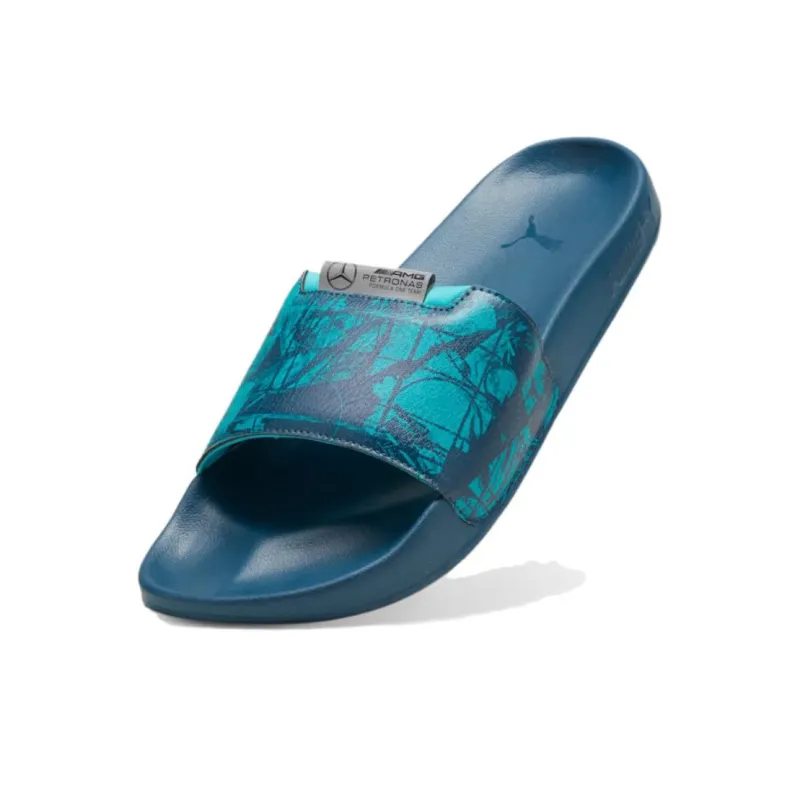 PUMA MERCEDES AMG PETRONAS Slip Resistant Abrasion Resistant Slide Slippers Unisex Navy Blue-3