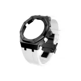Black Case Black Bezel White Strap