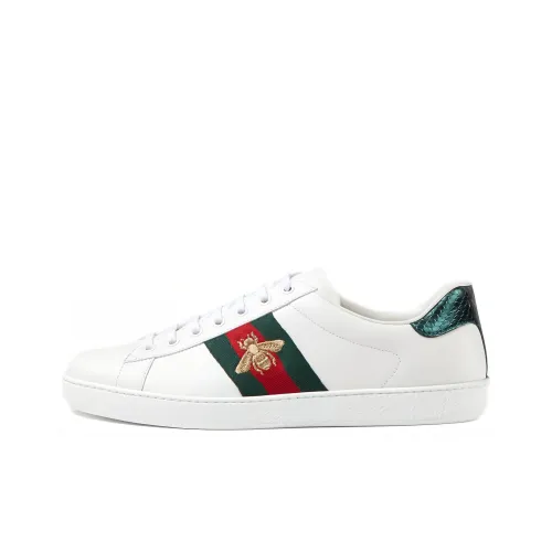 GUCCI Ace Embroidered Bee Sneakers
