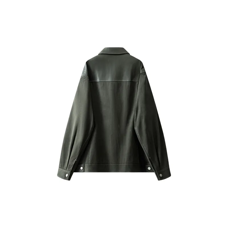 A.B.X Color Blocking Lapel Jackets Coat For Spring And Autumn Men's-1