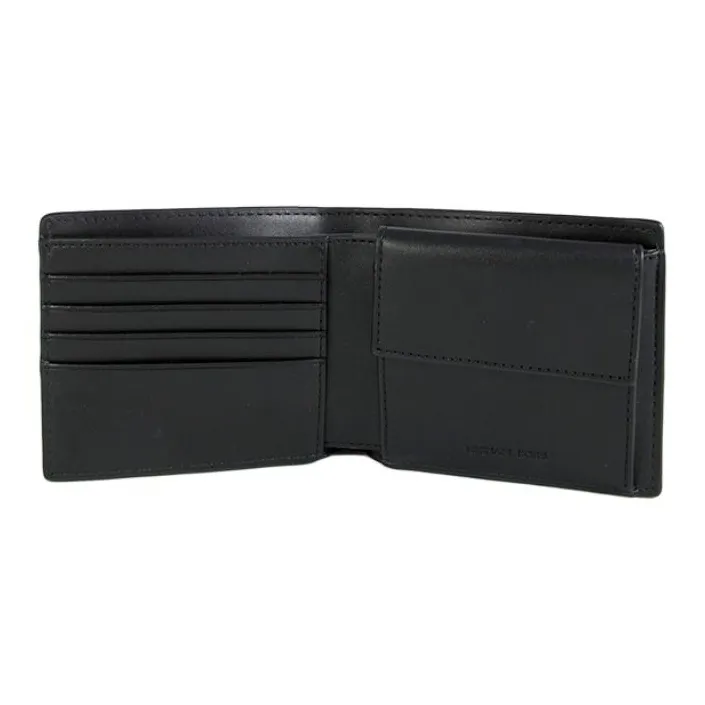 MICHAEL KORS MK Cooper Artificial Leather Wallet Large Size Men's Black-3