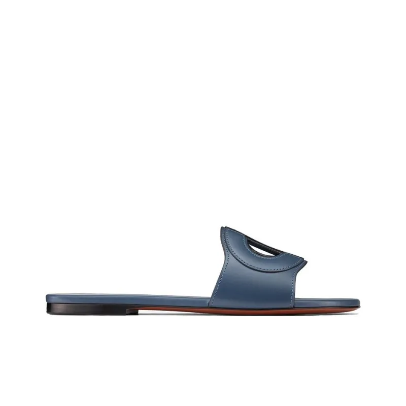 DIOR D-Club Slide Slippers Women's Blue-1