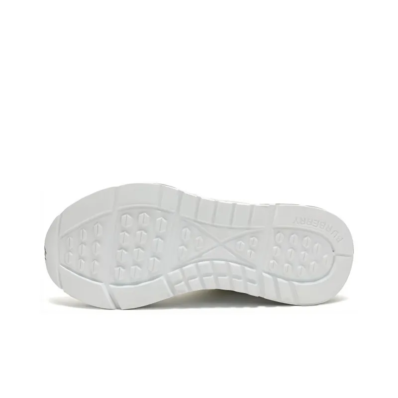 Burberry Union Anti Slip Wear Resistant Mid Top Casual Shoes Men's Pure White-4