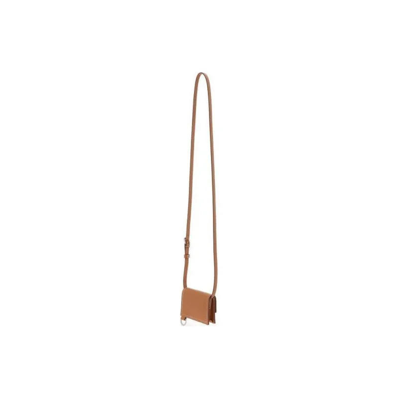 Jacquemus Leather Card Holder Men's Brown-3
