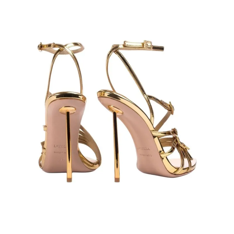 Le Silla 120mm Scarlet Strappy Sandals Women's-3