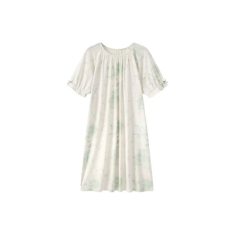 The Story Of The Flower Season Nightgown Women's White-0