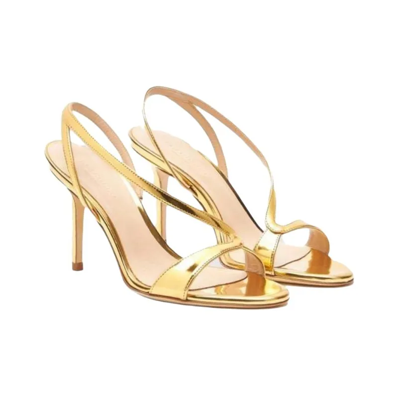 SCAROSSO Paula Almond Toe Strappy Sandals Women's-2