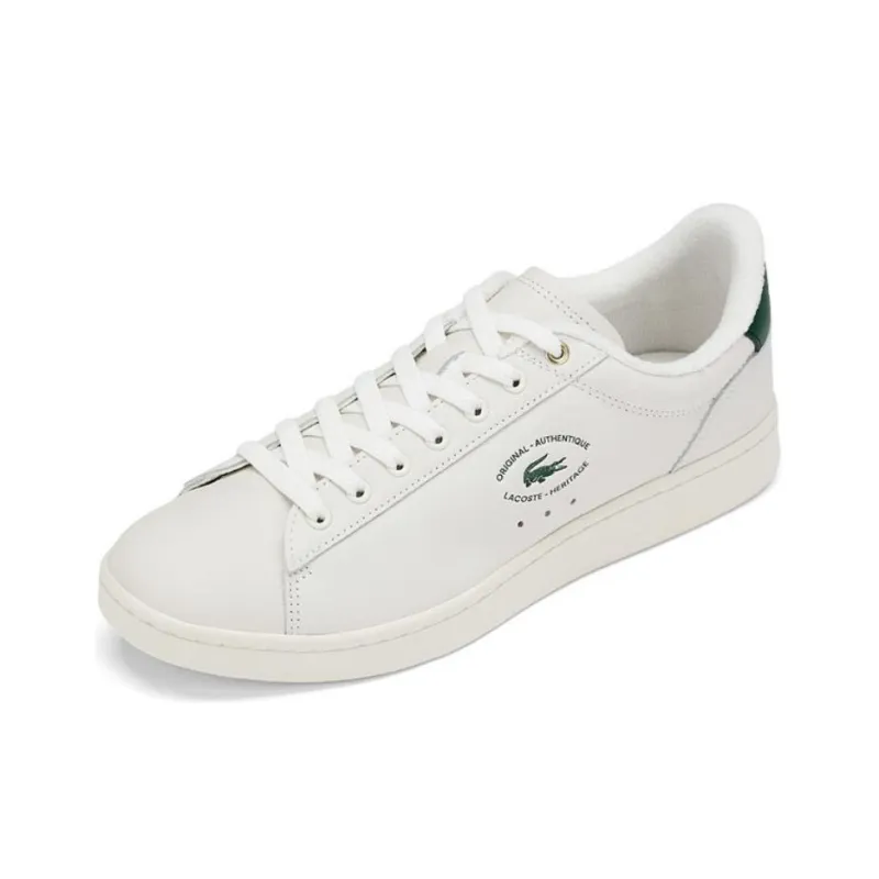 LACOSTE Slip Resistant Low Top Skateboard Shoes Men's Ecru-2
