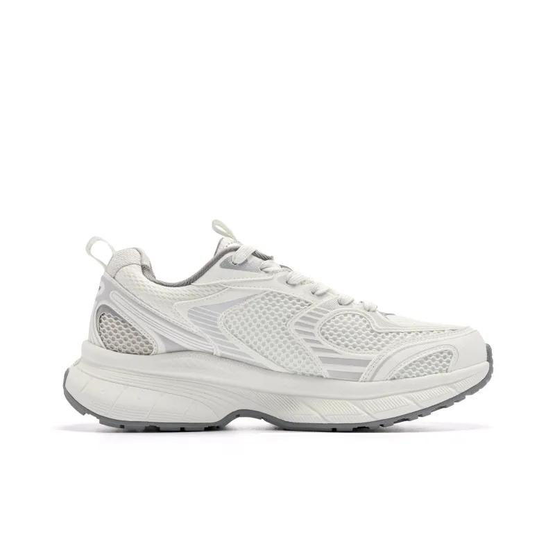 QIAODAN Kaiyuan 2K Coverage Rebound Wear Resistant Lightweight Slip Resistant Low Top Casual Shoes Men's White Gray-2