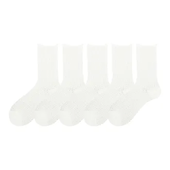COTTON CHEESE Mid Calf Socks Women's 5 Pack