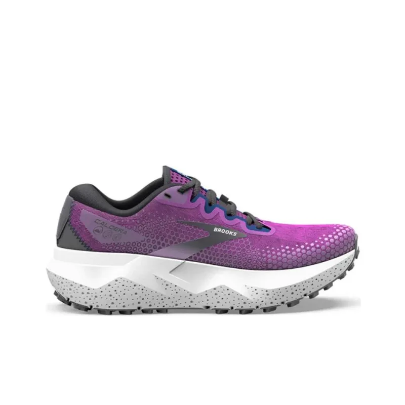 Brooks Caldera 6 Anti Slip And Wear Resistant Breathable Low Top Running Shoes Women's Purple-2