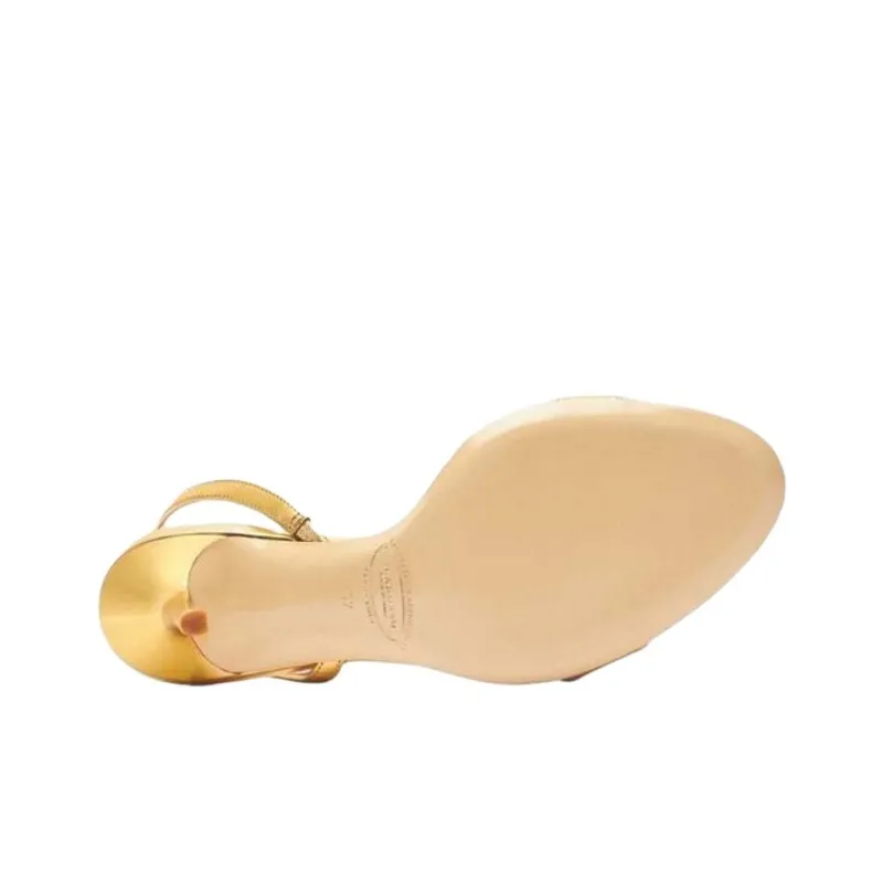 SCAROSSO Paula Almond Toe Strappy Sandals Women's-4