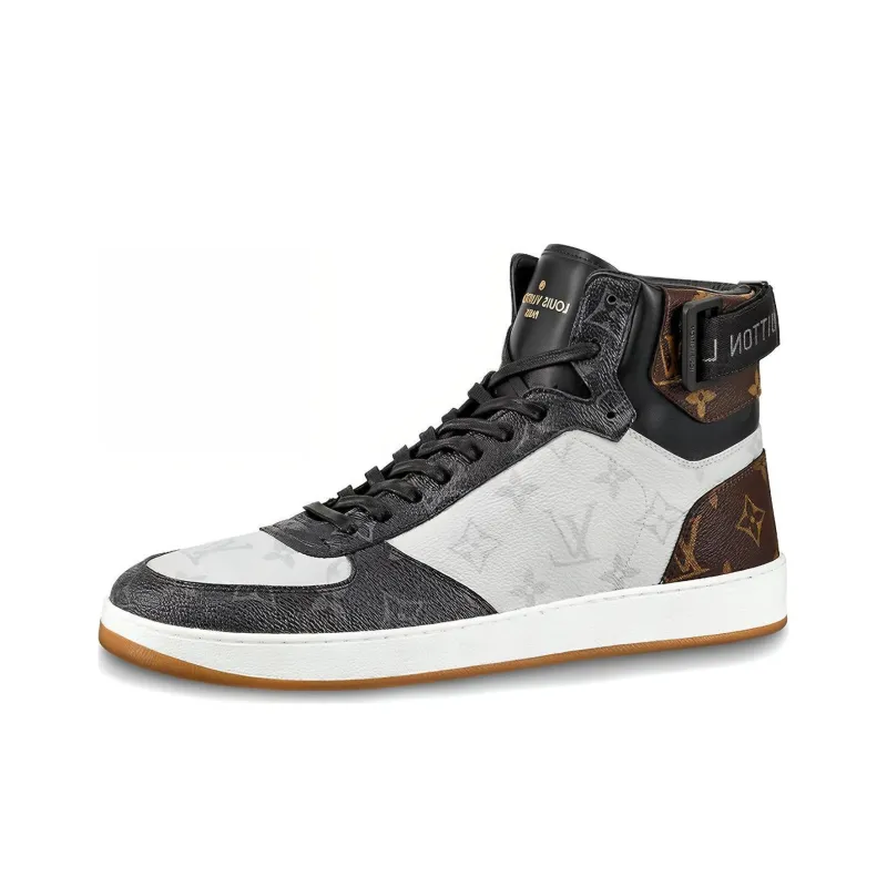 LOUIS VUITTON Rivoli Sneaker Boots 'Patched White Monogram'-0