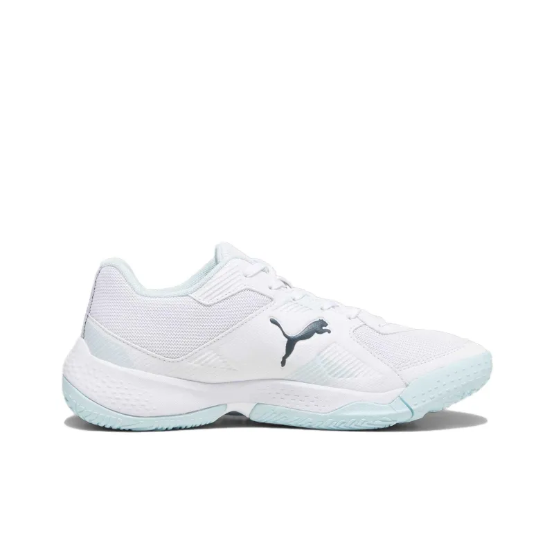 PUMA Slip Resistant, Abrasion Resistant, Breathable, Supportive Low Top Training Shoes Unisex White Blue-1